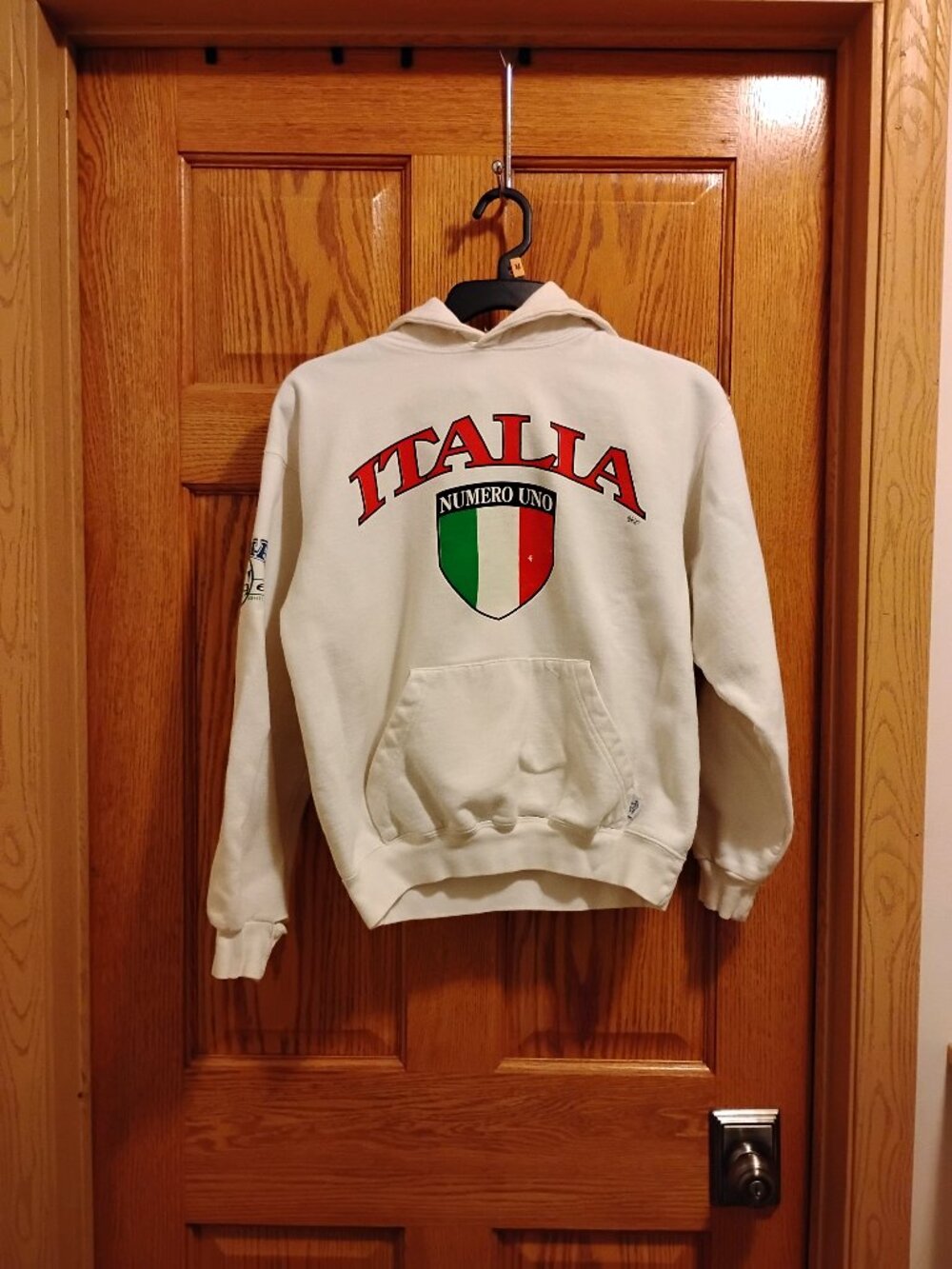 Italia Numero Uno Italian Flag Hoodie Gambino By Pacific & Co Size Small